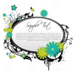 Floral Vector Background with Sample Text